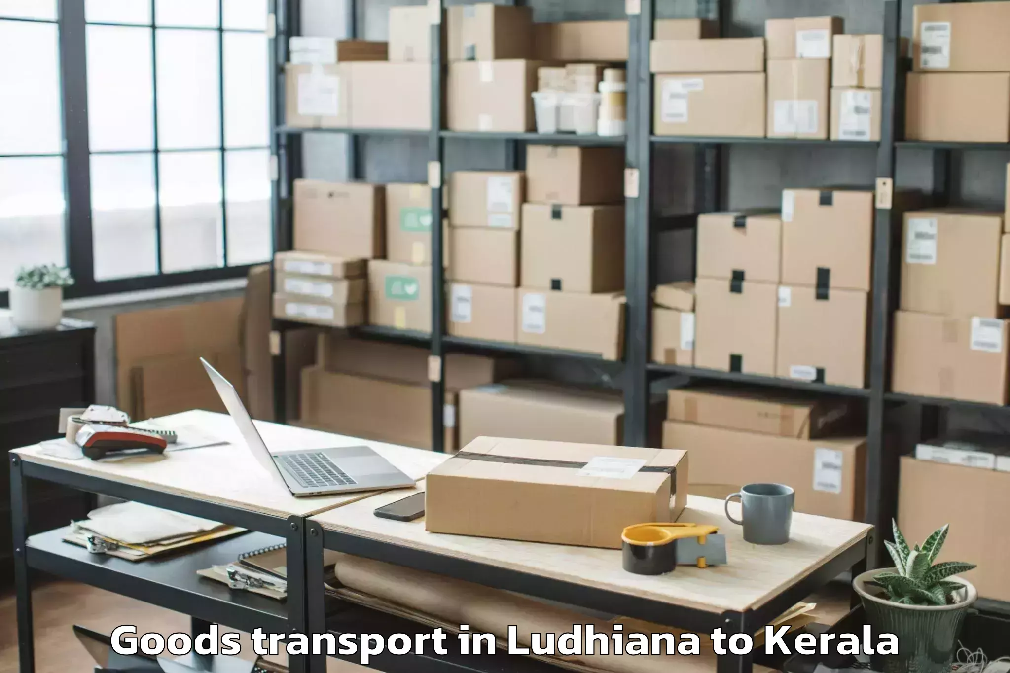 Top Ludhiana to Venjarammoodu Goods Transport Available